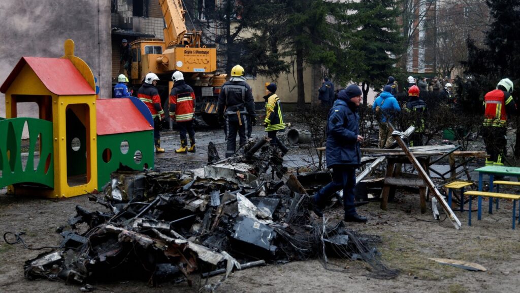 Fact Check: This shows 2022 Russian shelling in Donetsk, NOT Jan 18 helicopter crash in Kyiv