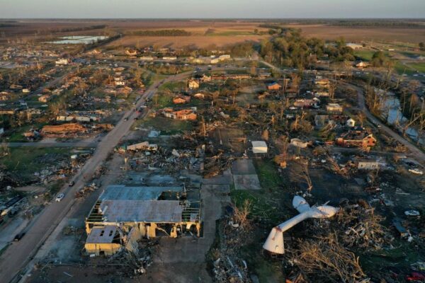 Homes reduced to rubble, cars tossed like toys: Tornado tears across Mississippi, leaves dozens dead