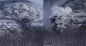 Russia's Shiveluch Volcano Erupts, Flight Warning Issued